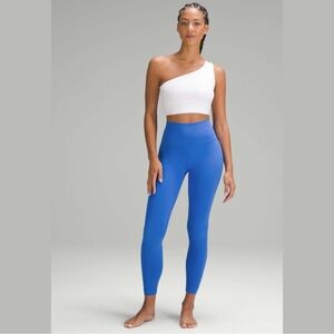 Lululemon Wunder Under High Rise 28” Leggings Size 4 Blue Luxtreme Yoga Workout